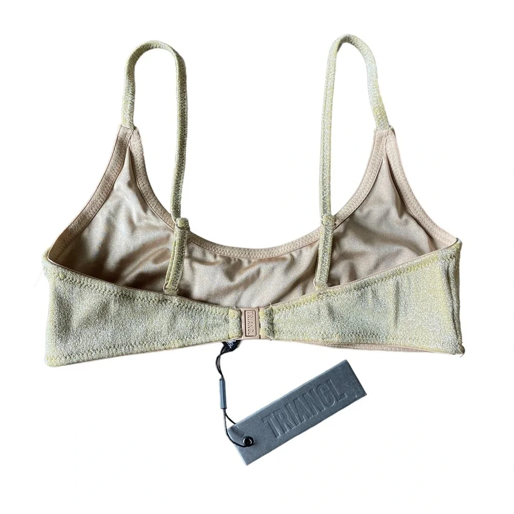 triangl swimwear Glittering Gold High-Waist Bikini Set